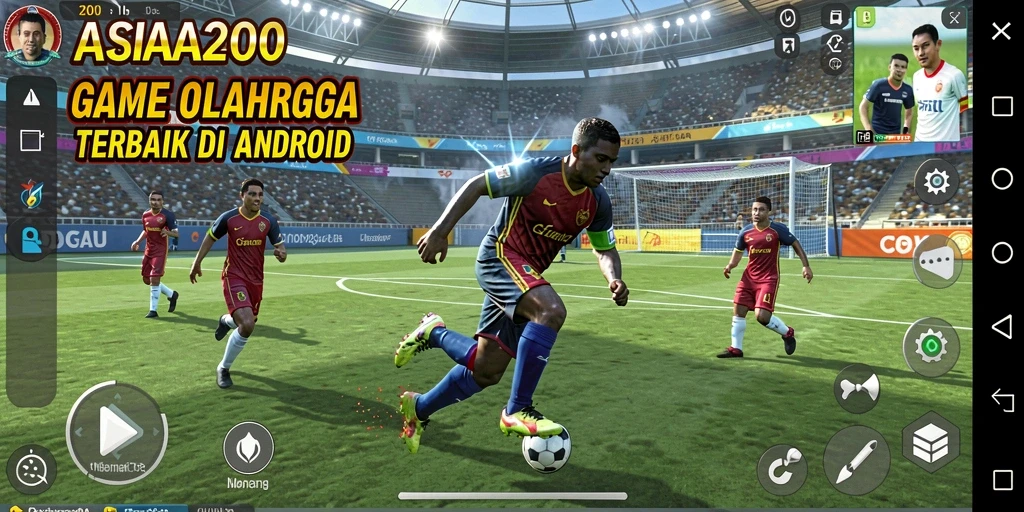 Tampilan gameplay menarik dari ASIA200 saat bertanding di lapangan.