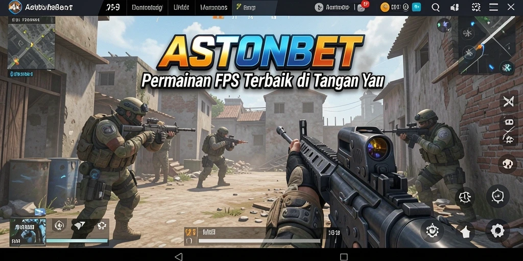 Screenshot gameplay <strong>ASTONBET</strong> menampilkan aksi tembak-menembak yang intens dan mendebarkan.
