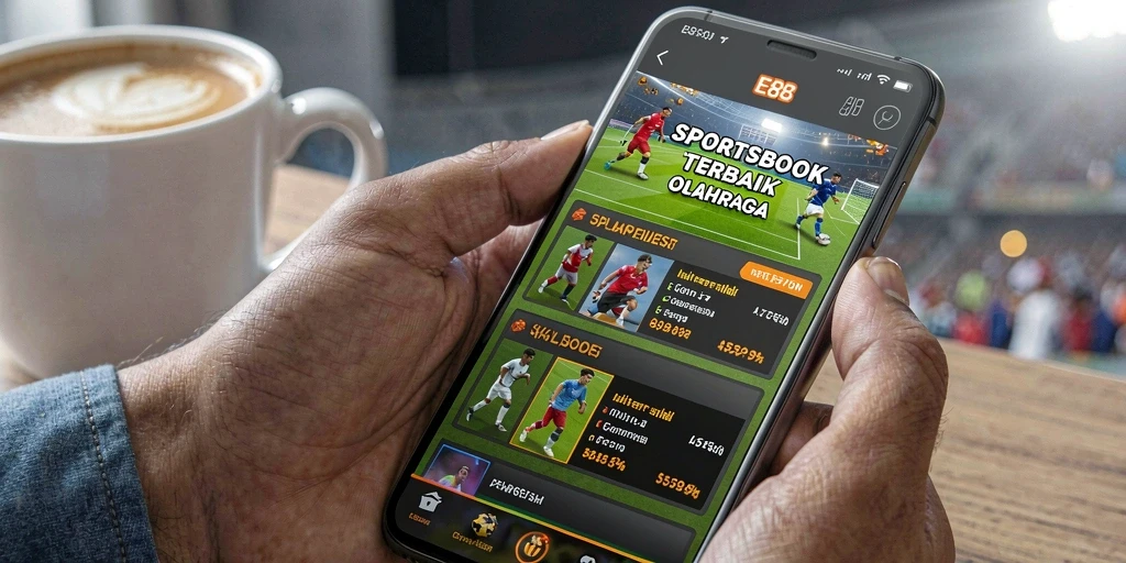Tampilan menarik dari gameplay aplikasi Sportsbook E88.
