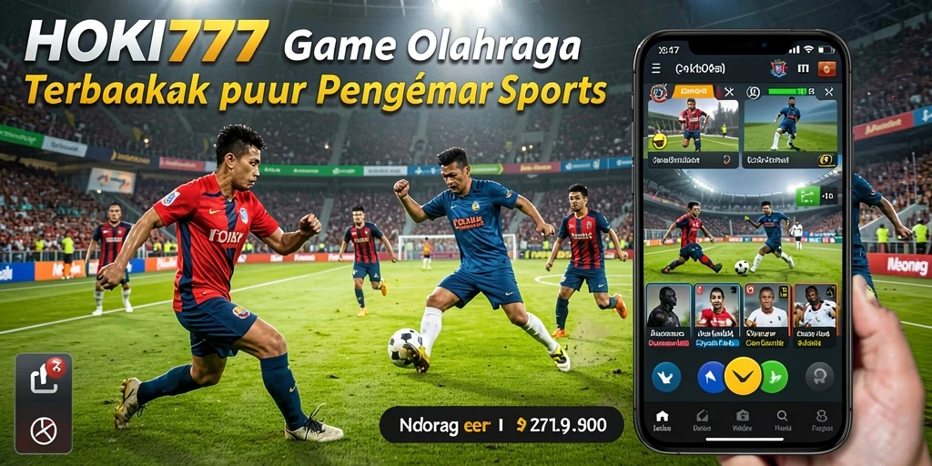 Tampilan gameplay HOKI777 dengan aksi seru di lapangan.