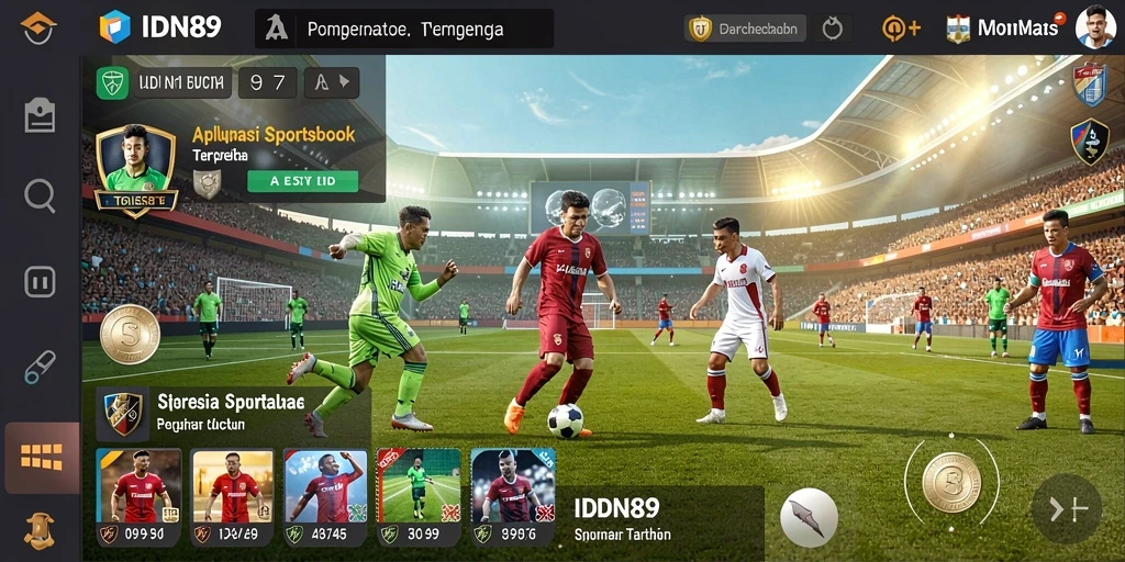 Tampilan antarmuka pengguna IDN89 saat bermain taruhan Sportsbook.