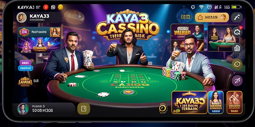 Tampilan gameplay Live Casino KAYA33 yang menarik dan interaktif.