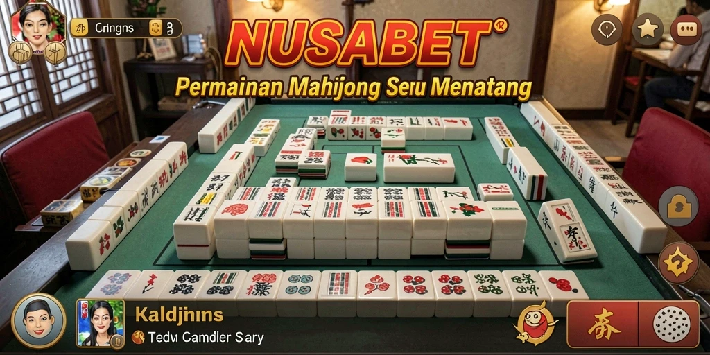 Tampilan gameplay NUSABET yang mengasyikkan dalam permainan Mahjong.