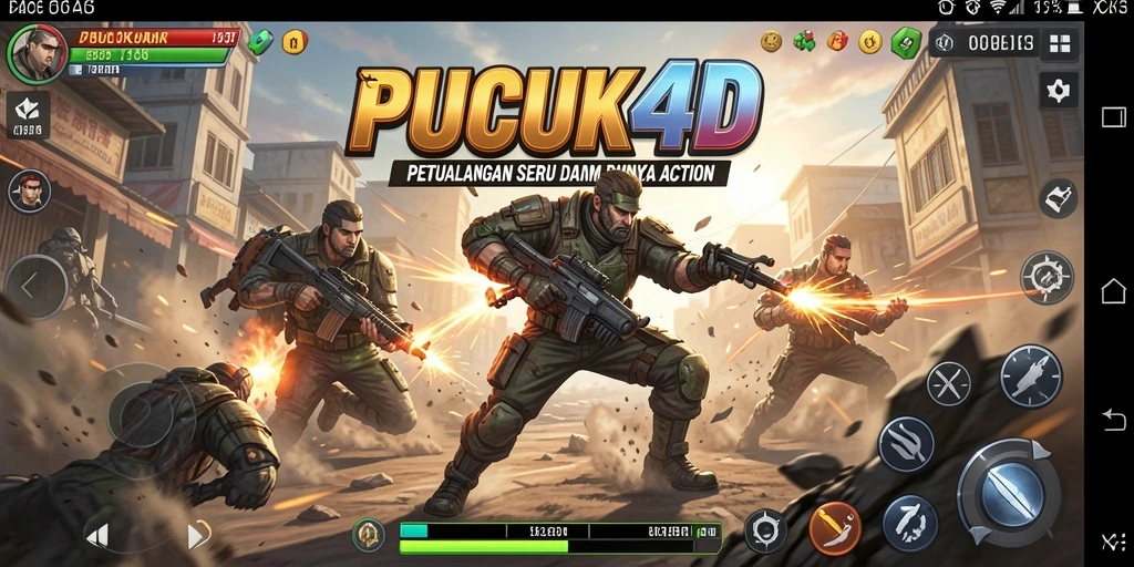 Tampilan menegangkan dalam aksi seru gameplay PUCUK4D.
