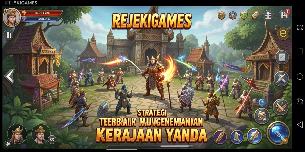 Tampilan gameplay menarik dari REJEKIGAMES dengan berbagai strategi.