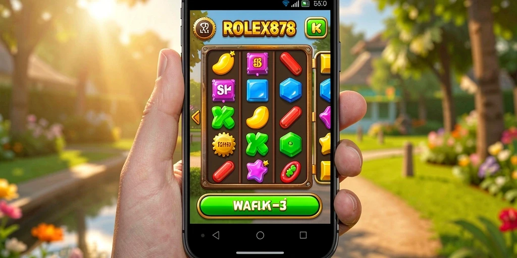 Tampilan gameplay seru dari ROLEX878 dengan tantangan mencocokkan item.