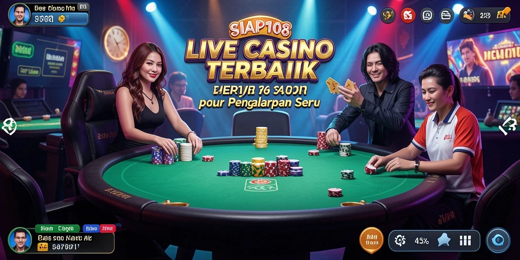 Tampilan gameplay Live Casino di SIAP108 dengan dealer profesional.