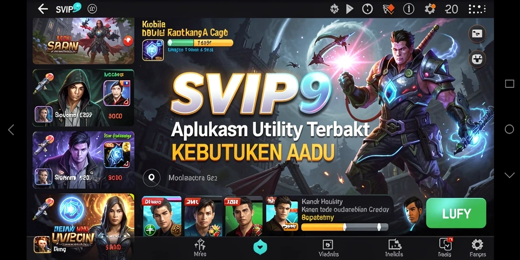 Tampilan antarmuka SVIP9 yang menarik dan mudah diakses.
