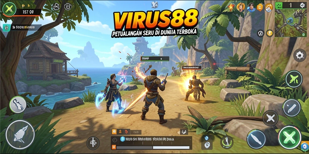 Gameplay seru di dunia terbuka yang luas dan beragam.