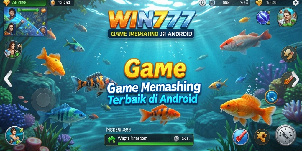 Tampilan gameplay WIN777 yang mendebarkan saat memancing ikan.